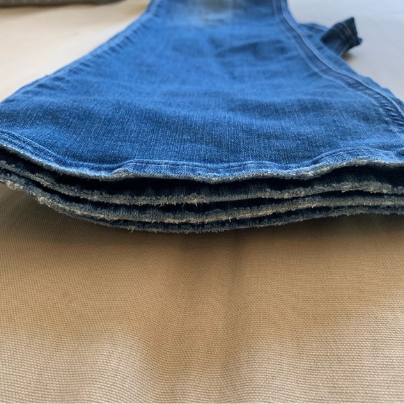 Athleta Sculptek Flare Jeans True Blue Women’s 12 T Tall Stretch Sculpt Denim - Picture 13 of 16